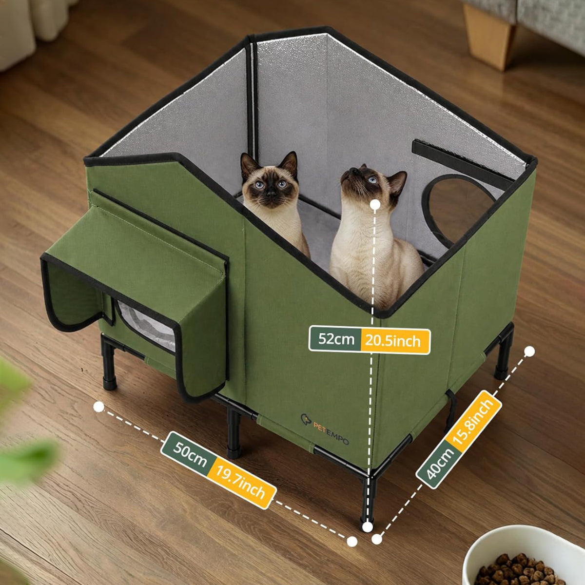 Heated cat house